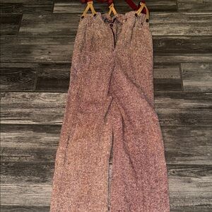 Stylish Women's tweed wool suspenders pants vintage juniors 7